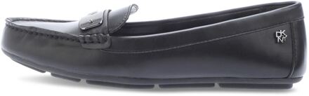 DKNY Women's DKNY Carol 2 Moccasin in Black Zwart - EU 38 / UK 5