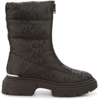 DKNY Women's DKNY Fiza Zip Up Winter Boots in Black Zwart - EU 38 / UK 5