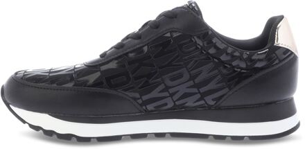 DKNY Women's DKNY Jahari Lace Up Trainers in Black - maat EU 38 / UK 5 Zwart