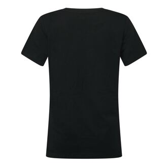 DKNY Women's DKNY Mini Heat Set Studded T-Shirt in Black Zwart - L