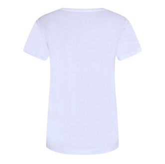 DKNY Women's DKNY Mini Heat Set Studded T-Shirt in White silver Wit