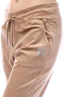 DKNY Women's DKNY Rhinestone Logo Jog Pants in Beige - XS