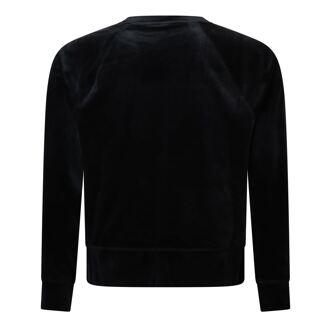 DKNY Women's DKNY Rhinestone Logo Sweatshirt in Black - maat S Zwart