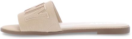 DKNY Women's DKNY Willow Flat Sliders in Beige - EU 38 / UK 5