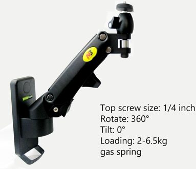 DL-F12PR 2-7Kg Universele Gasveer Gas Strut Tilt Projector Plafond Beugel Rack Aluminium 360 Graden draaien nieuw zwart