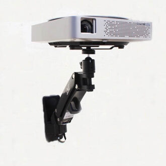 DL-F12PR 2-7Kg Universele Gasveer Gas Strut Tilt Projector Plafond Beugel Rack Aluminium 360 Graden draaien zwart