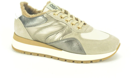 DL Sport Taupe combi runner sneakers DL Sport , Brown , Dames - 37 Eu,40 EU