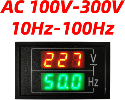 DL85 Voltage Current Meter AC Meter LED Voltmeter Amperemeter AC50-500V 100A Dual Display Spanning Stroom Meter Frequentie Meter Voltmeter Frequence