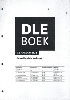 DLE Boek: aanvulling februari 2022 -  Gerard Melis (ISBN: 9789024448548)