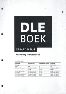 DLE Boek: aanvulling februari 2022 - Gerard Melis (ISBN: 9789024448548)