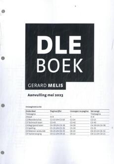 DLE Boek: aanvulling mei 2023 -  Gerard Melis (ISBN: 9789024458622)