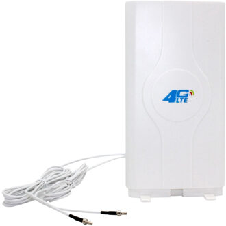 Dlenp 88dBi 4G Lte Mimo Antenne Booster Panel Antenne 700-2600Mhz Met 2-TS9 Mannelijke Connector Met 2 meter Kabel