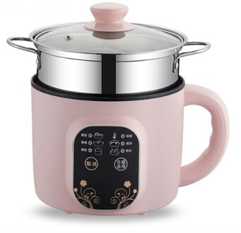 Dmwd 1.5L Mini Elektrische Multicooker Ontbijt Maker Noedels Fornuis Pot Pap Soep Kookpot Voor 1-2 mensen 220V Intelligent