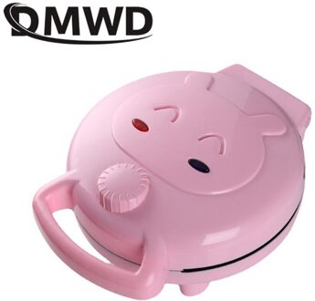 Dmwd 2 In 1 Cartoon Taart Crêpe Maker Muffin Pannenkoek Automatische Gebakken Pizza Fornuis Cake Machine Multifunctionele Bakken Ontbijt Pan
