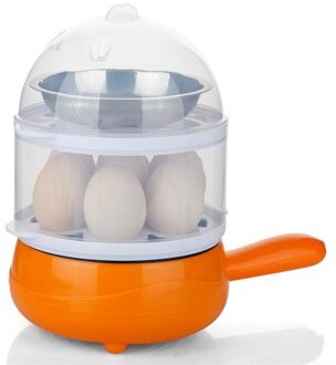 Dmwd 220V Mini Elektrische Fornuis Eierkoker Non-stick Stomen/Koekenpan/Kokend 3 In 1 Ontbijt machine Automatische Power Off