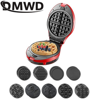 DMWD 220V Multifunction Waffle Maker Electric Doughnut Ice Cream Cone Grill Cake Oven Pan Eggette Machine 9 Plates Optional 3
