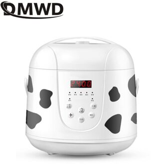 Dmwd 2L Multifunctionele Elektrische Rijstkoker Yoghurt Cake Maken Machine Voedsel Stoomboot Automatische 24H Reservering Warmte Behoud