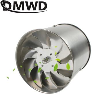 DMWD 6 Inch Stainless Steel Exhaust Fan 6'' Toilet Kitchen Bathroom Hanging Wall Window Duct Fan Air Ventilator Extractor Blower