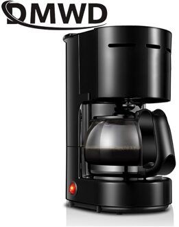 Dmwd Automatische Espresso Koffiemachine Cafe Drip Amerikaanse Latte Koffie Brouwen Machine Glas Boiler Huishoudelijke Mini Theepot
