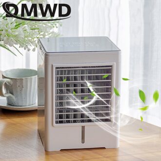 Dmwd Desktop Usb Airconditioning Fans Mini Draagbare Mist Conditioner Koelventilator Luchtbevochtiger Ionisator Luchtreiniger Koeler Home Office