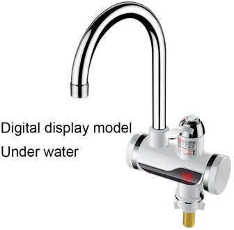 Dmwd Elektrische Onmiddellijke Douche Boiler Instant Water Kraan Keuken Elektrische Kraan Water Verwarming Momentane Heater 3000W Digitaldisplay Under