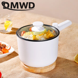 Dmwd Multifunctionele Elektrische Kookplaat Verwarming Pan Elektrische Kookpot Machine Hotpot Noedels Rijst Eieren Soep Stoomboot Kookpot Non-stick liner