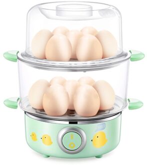 Dmwd Rvs Elektrische Fornuis 220V 2 Layer Ontbijt Machine Rapid Eierkoker Ei Vla Stoomboot Voedsel Heater