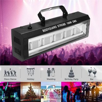 DMX512 LED Strobe Flashing Lighting 40/60/80/100W Effect Lighting Bar Disco DJ KTV Sound Activated Lamp US Plug