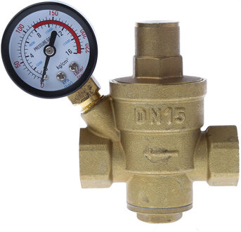 DN15 1/2 "DN25 1" Verstelbare Messing Water Drukverlagende Regulator Valve PN 1.6 Gratis