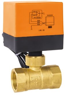 DN15/20/25 3 weg motorkogelklep elektrische Drie lijn twee manier controle AC 220V LS'D tool