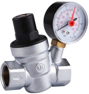 DN20(3/4Inch) Reduceerventiel Water Drukregelaar Met Manometer Druk