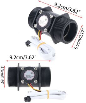 DN40 DN50 Aanvoervoeler Hall Flowmeter Meter Teller Instrument Meting