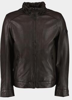 Dnr Lederen jack leather jacket 52318/599 Bruin - 54