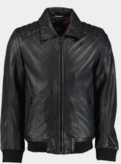Dnr Lederen jack leather jacket 52328/790 Blauw - 50