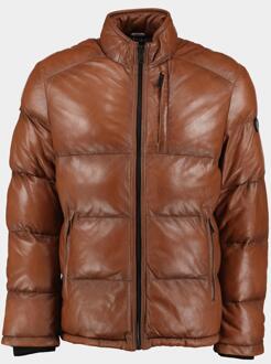 Dnr Lederen jack leather jacket 52411/461 Bruin - 54
