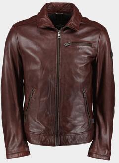 Dnr Lederen jack leather jacket 52434/551 Bruin - 54