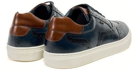 Dobbs Leren Heren Marineblauwe Brogues Schoenen Navy - EU 42 / UK 8