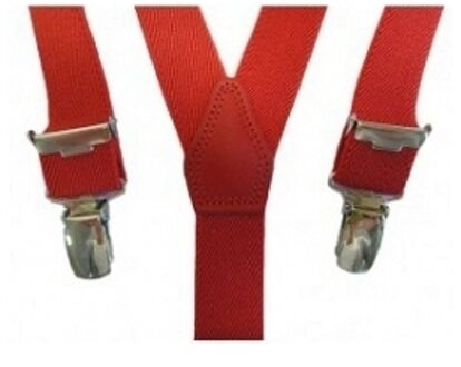Dobrefa Elastische bretels rood voor meisjes