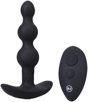Doc Johnson Beaded Vibe - Silicone Anale Plug met Afstandsbediening