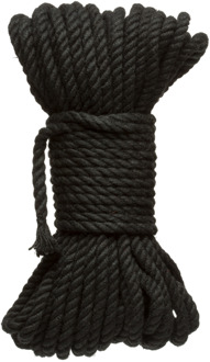 Doc Johnson Bind en Tie - 6mm Jute Bondage Touw - 50 ft - Zwart