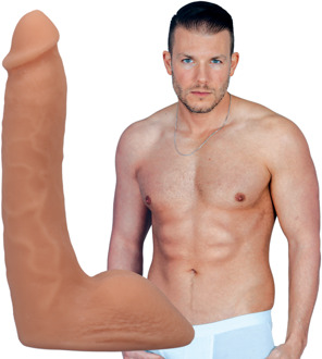Doc Johnson Codey Steele - Realistic ULTRASKYN Dildo - 8 / 20 cm - Vanille