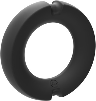Doc Johnson De Paradox - Silicone/Metalen Cockring - 50mm - Zwart