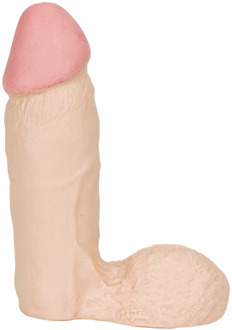 Doc Johnson Dikke Dong met Ballen - 7 / 18 cm - Wit