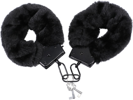 Doc Johnson Fluff Cuffs - Zwart