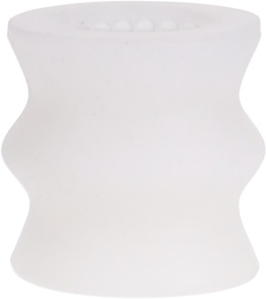 Doc Johnson Glow Helping Head Silicone - Masturbator Sleeve - Frost / Green Glow