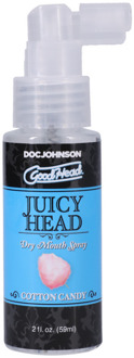 Doc Johnson Juicy Head - Dry Mouth Spray - Cotton Candy - 2 fl oz / 59 ml