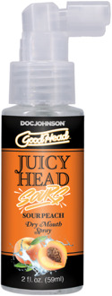 Doc Johnson Juicy Head - Dry Mouth Spray - Sour Peach - 2 fl oz / 60 ml