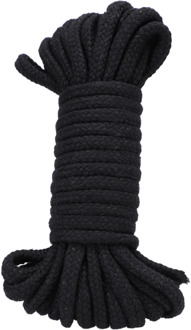 Doc Johnson Katoenen Touw - 32 ft - Zwart