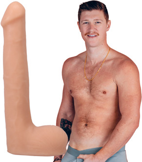 Doc Johnson Oliver Flynn - Realistic ULTRASKYN Dildo - 10 / 25 cm - Vanilla