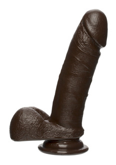 Doc Johnson Perfect D - Realistic FIRMSKYN Dildo met Ballen - 7 / 18 cm